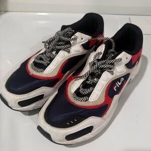 Fila Kids' Navy and Red Sneakers